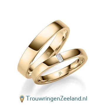 Trouwringen in 14/18 karaat roségoud glans gepolijst 2,5/..., Verzenden, Nieuw