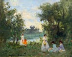 Suzanne Demarest (1900–1985) - La Seine à Argenteuil – Repos