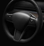 Carbon stuur trim cover Tesla Model 3, Auto diversen, Verzenden