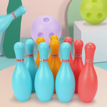Kleurrijke Plastic Bowling Set voor Binnen en Buiten - 10 Pi, Verzenden, Nieuw