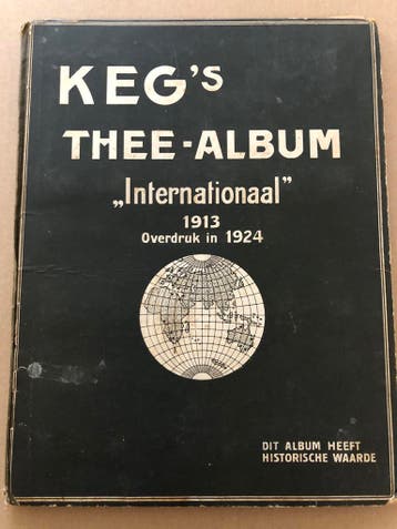 Kegs Thee Album - Insteekplaatjes 1924 - vrij zeldzaam, Ophalen of Verzenden, Gelezen, Plaatjesalbum