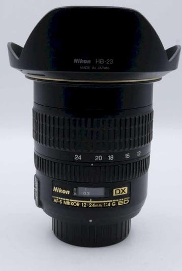 Nikon AF-S 12-24mm 4.0 G ED OCCASION (403), Ophalen of Verzenden, Zo goed als nieuw