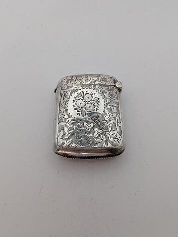 Vesta doosje - .925 zilver, Antiek en Kunst