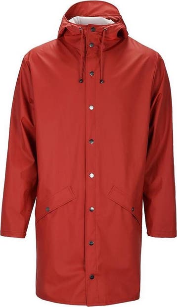 Rains - Maat XXS/XS Long Jacket Unisex - Rood, Verzenden, Nieuw