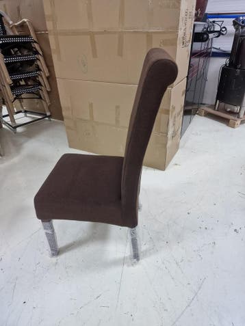 Restpartij!! Horeca zeer solide nieuwe stoelen bruin alumini, Zakelijke goederen, Ophalen of Verzenden, Nieuw in verpakking