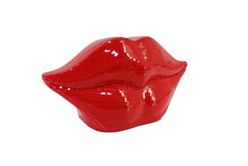 Decoratief object DISCO LIP 35cm mozaïek rood - 70087, Ophalen of Verzenden, Nieuw