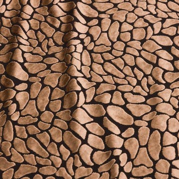 BA142 - Zwart fluweel en goud dierenprint-effect - Italiaans