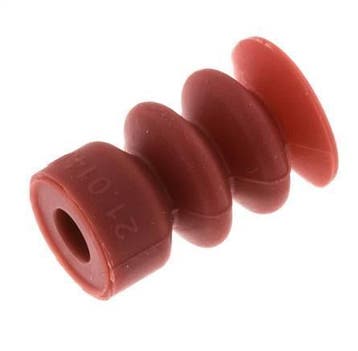 14mm Balg siliconen Rood Vacuümzuignap Slag 10mm, Verzenden, Nieuw