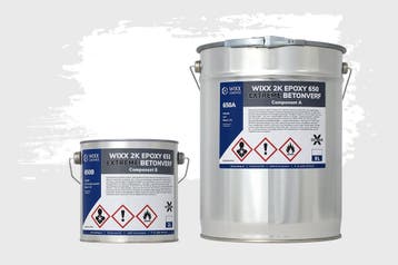Wixx 2K Epoxy 650 Extreme Betoncoating Wit 5L, Verzenden, Wit, Nieuw, Verf