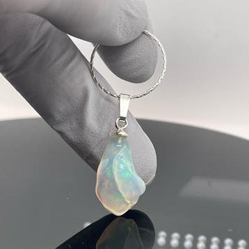 Zilver - Hanger - Natuurlijke opaal
