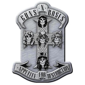 Guns N Roses Appetite for Destruction ijzeren pin off merch, Ophalen of Verzenden, Nieuw, Kleding