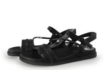 Graceland Sandalen in maat 38 Zwart, Verzenden, Zwart, Sandalen of Muiltjes, Zo goed als nieuw