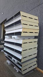 Dakpanelen, sandwichpanelen, 130 mm ral 9007, 15st. 1950 mm, Doe-het-zelf en Verbouw, Platen en Panelen, Verzenden, Nieuw