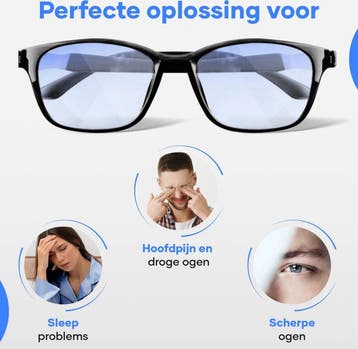 Blauw Licht Bril - Sterkte +2 - Blue light Glasses -, Ophalen of Verzenden, Nieuw in verpakking