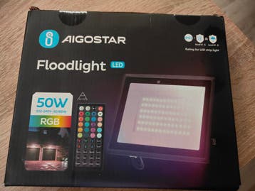 LED Buitenlamp met Afstandsbediening aigostar, Overige materialen, Verzenden, Wandlamp, Nieuw