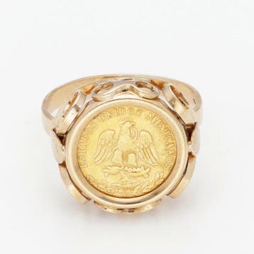 Ring - 18 karaat Geel goud - Munt, Nieuw