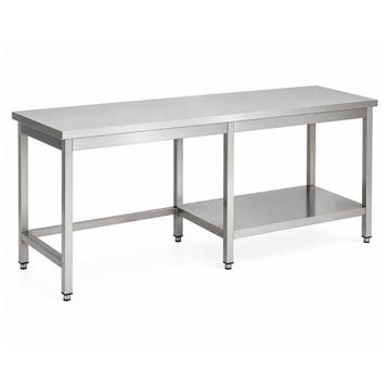 RVS / Inox werktafel met half bodemschap rechts – 700 mm, Ophalen of Verzenden
