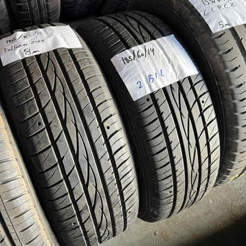 2 x Falken 185-60-14 Zomerbanden 8mm, 14 inch, Gebruikt, Band(en), Personenwagen