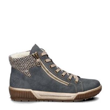 Rieker veterboots voor dames in het Blauw, Lage of Enkellaarzen, Nieuw, Rieker, Verzenden