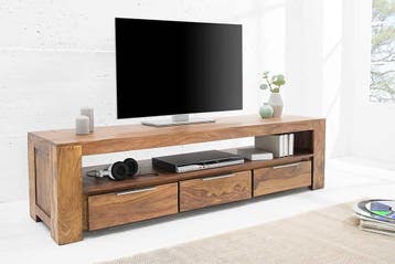 Massief tv-meubel MAKASSAR 170 cm dressoir met sheesham, Huis en Inrichting, Kasten | Televisiemeubels, Ophalen of Verzenden, Nieuw