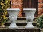 Bloempot (2) - Beton - 60 cm, Antiek en Kunst