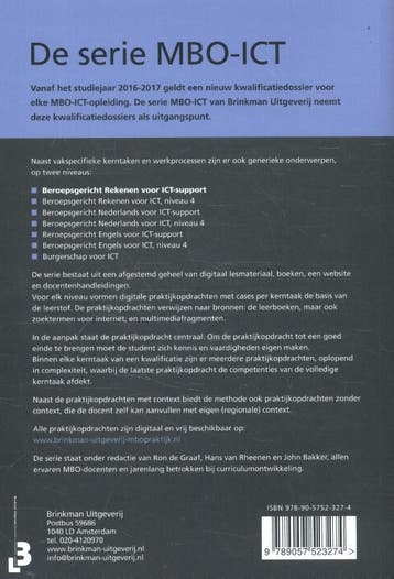 Beroepsgericht rekenen voor ICT support / MBO-ICT, Boeken, Verzenden, Zo goed als nieuw, Hans van Rheenen