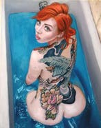 Laura Segatori - She n°142 dalla serie bad girl, Antiek en Kunst