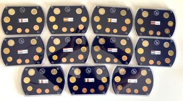 Europa. Series 1 Cent - 2 Euro Various Years (11 Items)