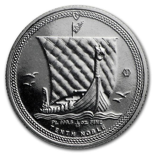 Isle of Man. 2016 1/10 oz Isle of Man Platinum Noble Coin, Postzegels en Munten, Edelmetalen en Baren