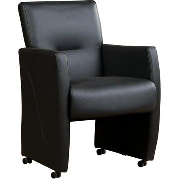 Set van 8 Leren eetkamerstoelen Pleasure - Toledo Pacific, Ophalen of Verzenden, Nieuw, Leer