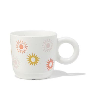 HEMA Mok 300ml keramiek reliëf zonnetjes, Huis en Inrichting, Keuken | Servies, Verzenden, Nieuw