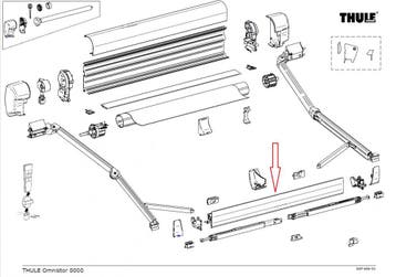 Thule Lead Rail 8000 5.00, Ophalen of Verzenden, Nieuw, Thule
