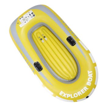 Opblaasbare kajak 2 personen PVC kano vissen 114x188 cm, Verzenden, Nieuw