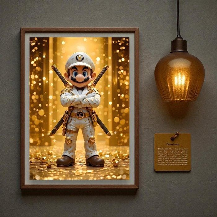 JZL - [XLCanvas] “Golden Shogun Mario” [Luxury Tribute], Spelcomputers en Games, Spelcomputers | Overige Accessoires
