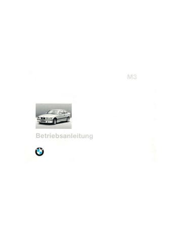 1996 BMW M3 INSTRUCTIEBOEKJE DUITS, Auto diversen