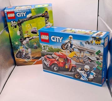 Lego Set - City - LEGO City 60137 & LEGO City Stuntz 60341, Nieuw