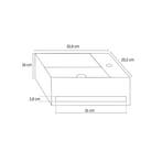 Fonteinset BWS Solid Surface Met Handdoekhouder Rechts Zwart, Ophalen of Verzenden, Nieuw