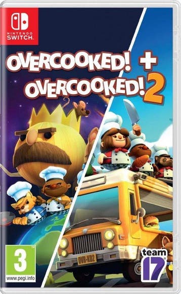 Switch Overcooked + Overcooked 2, Verzenden, Zo goed als nieuw