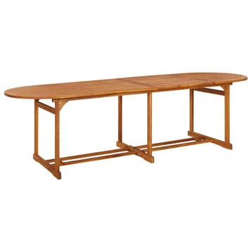 vidaXL Tuintafel 280x90x75 cm massief acaciahout, Tuin en Terras, Tuintafels, Verzenden, Nieuw, Hout