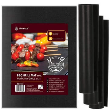 BBQ Mat | 3 Stuks | Herbruikbaar | 40 x 33 cm, Ophalen of Verzenden, Nieuw