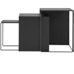 Ferm Living Cluster Tables Set - Bijzettafel - Ongebruikt, Minder dan 45 cm, Minder dan 55 cm, Metaal of Aluminium, Scandinavisch