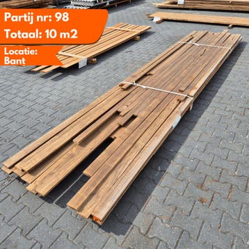 Partij Thermo Frake Geschaafde Plank 2100-4850x66-90x18-20mm, Doe-het-zelf en Verbouw, Platen en Panelen, Ophalen of Verzenden