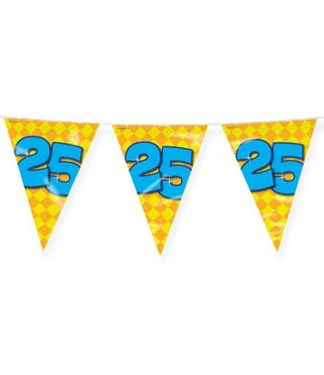 Vlaggenlijn 25 jaar 10M, Verzenden, Nieuw, Feestartikel