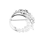 9 karaat abstracte broche, Ophalen of Verzenden, Gebruikt, Overige kleuren, Goud