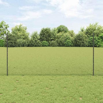 vidaXL zeshoekig gaasgek met palen 10 x 1,2 m PVC-Coated, Verzenden, Nieuw, IJzer