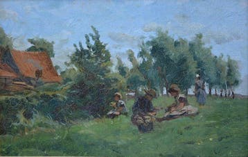 Willem de Zwart (1862-1931), attributed to - Parkgezicht met