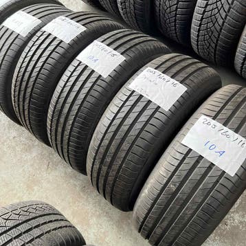 4 x Delinte 205-60-16 10AZomerbanden 8,5mm, Gebruikt, 16 inch, Band(en), Personenwagen