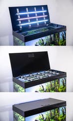 Aquatank 82x40x40cm aquarium met lichtkap + meubel zwart, Ophalen of Verzenden, Nieuw, Leeg aquarium