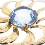 Gouden hanger met topaas (Hanger of bedel), Ophalen of Verzenden, Gebruikt, Goud, Overige merken