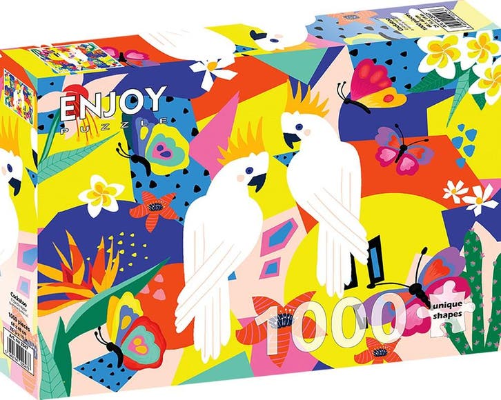 Cockatoo Puzzel (1000 stukjes) | Enjoy Puzzle - Puzzels, Hobby en Vrije tijd, Denksport en Puzzels, Nieuw, Verzenden